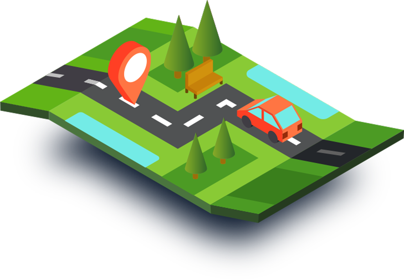 Geospatial intelligence illustration